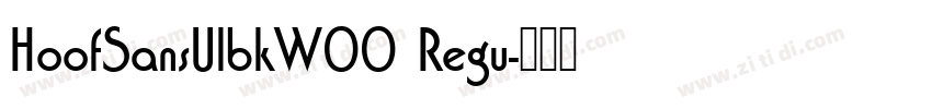 HoofSansUlbkW00 Regu字体转换